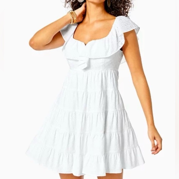 Lilly Pulitzer Dresses & Skirts - Emie Babydoll Dress - white